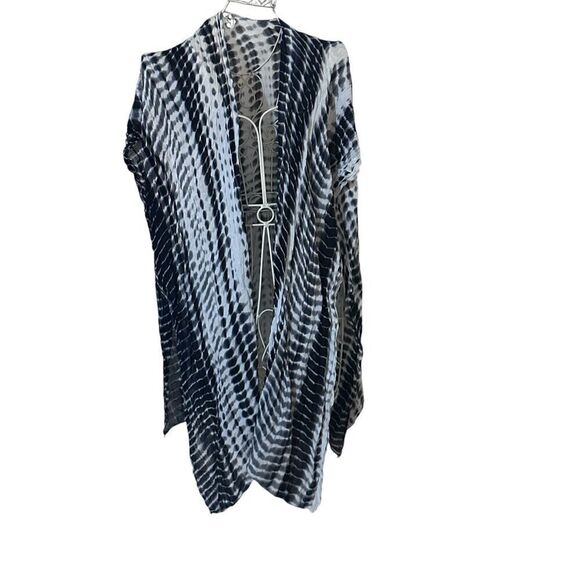 Beautiful UNIQUE Michael Stars Anthropologie Ruana Wrap Scarf Tie Dye Cover Up - Picture 5 of 8